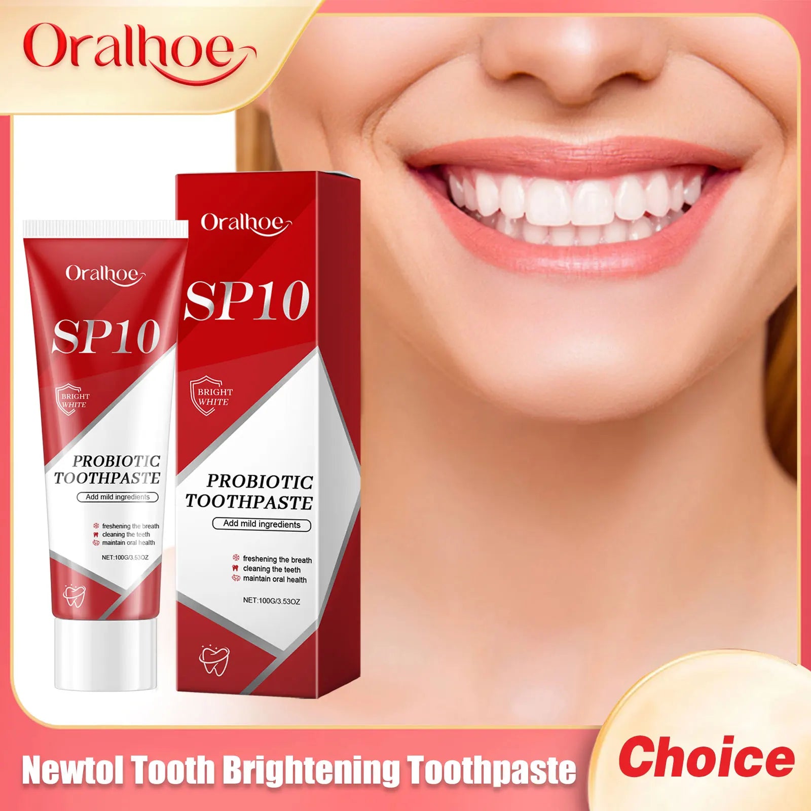 Oralhoe SP-10 Probiotic Whitening Toothpaste 100g/200g