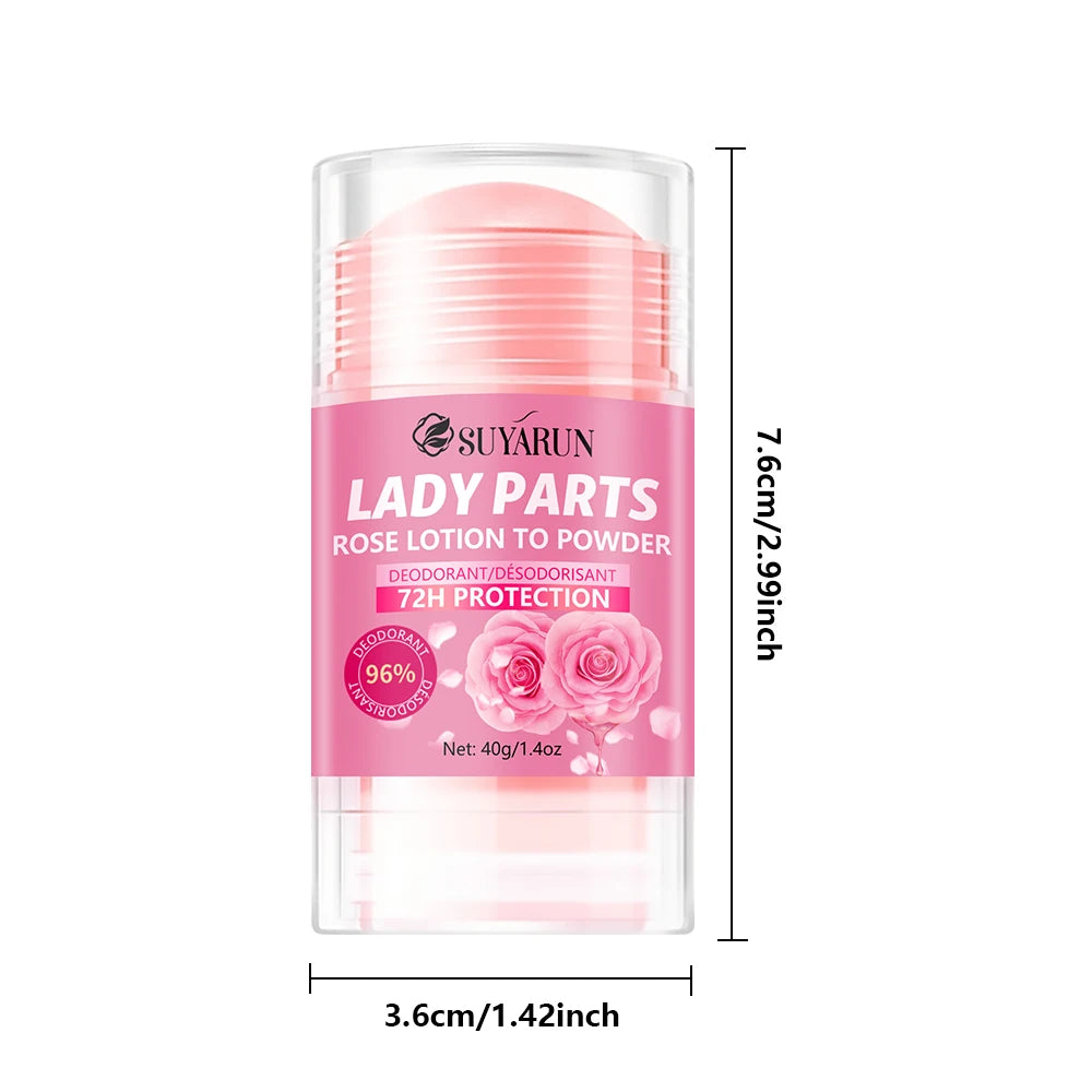SUYARUN Rose Deodorant Stick – Hands, Feet & Underarms Deodorant Cream Stick Oasis Select