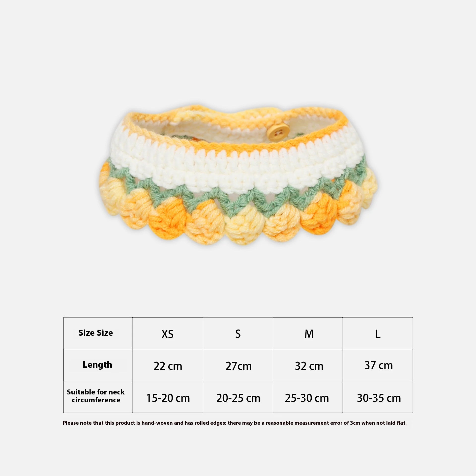 Pet Cat, Dog, Rabbit, Pure Handmade Knitted Gradient Scarf, Collar, Saliva Scarf, Floral Decoration Supplies Cat Accessories Oasis Select