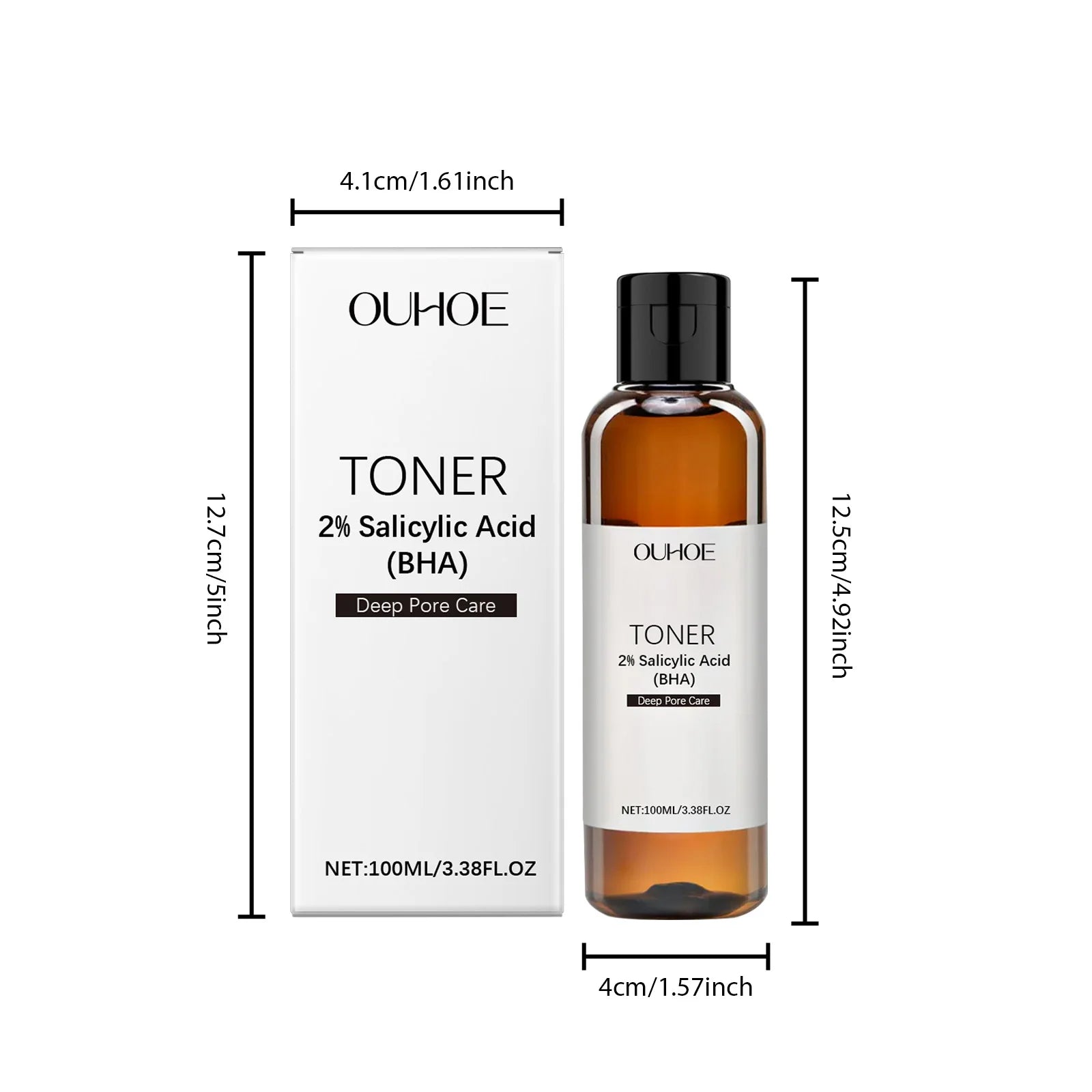 Salicylic Acid Toner for Acne Removing Control Oil Shrink Pores Remove Pimple Exfoliating Moisturizing Brighten Facial Toner Oasis Select