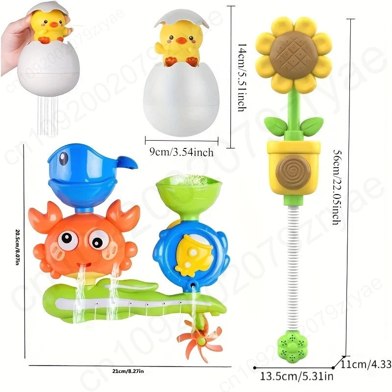 Interactive Suction Cup Bath Toy Set for Youngsters，Ideal for Youngsters and Schoolers, Perfect Gift for Halloween, Christmas Oasis Select
