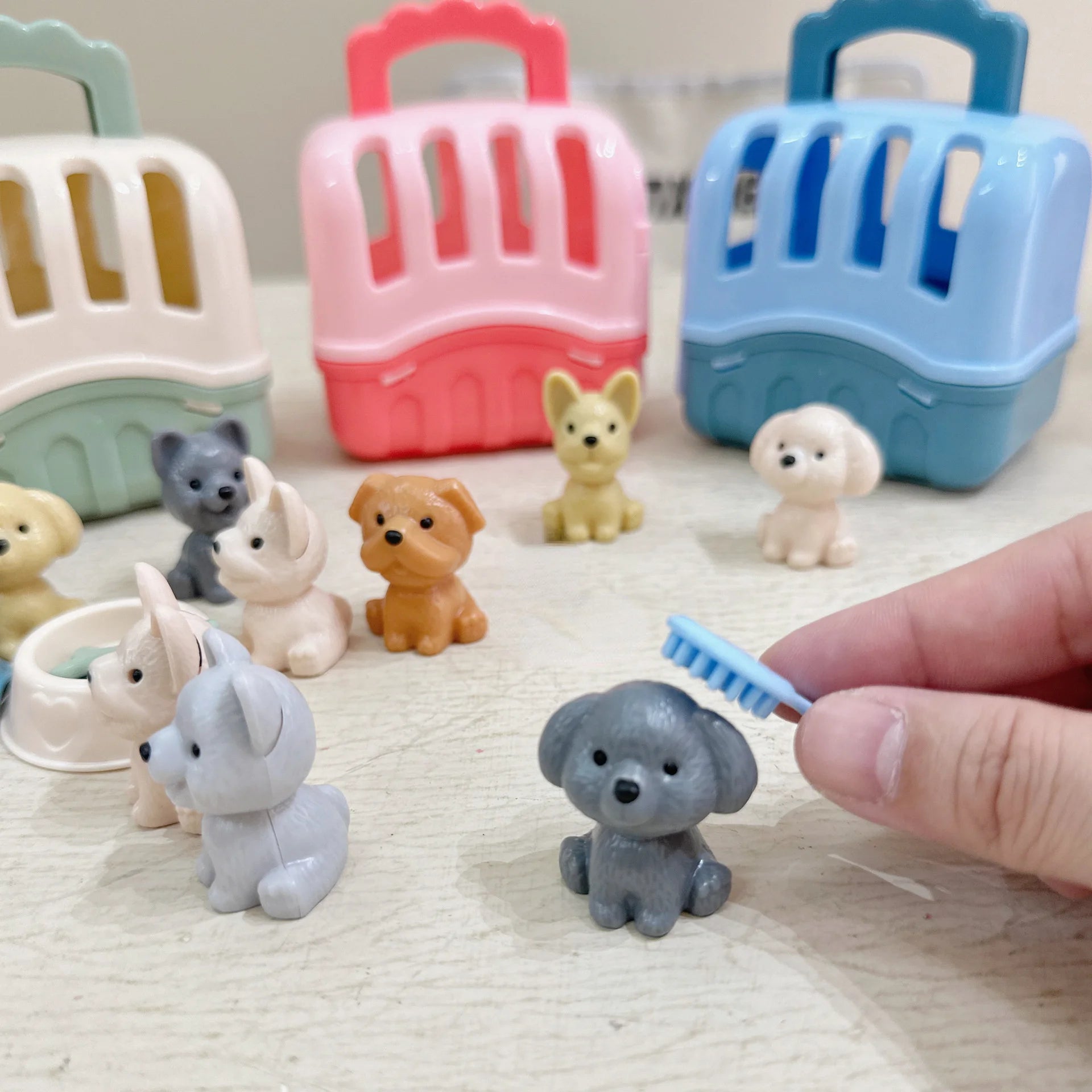 8pcs/set Pretend Play Pet House Playset,Cute Mini Dog House Role Play Vet Clinic Toy for Kid Animal Care,Educational Pretend Toy Oasis Select