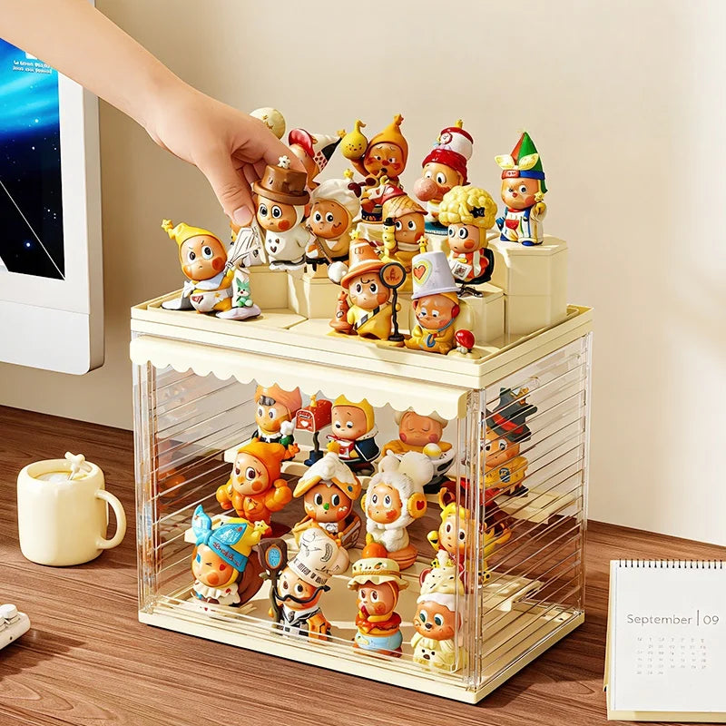 Acrylic storage box, blind box, cute figurine storage box, cute figurine toy storage box, sealed storage rack Oasis Select