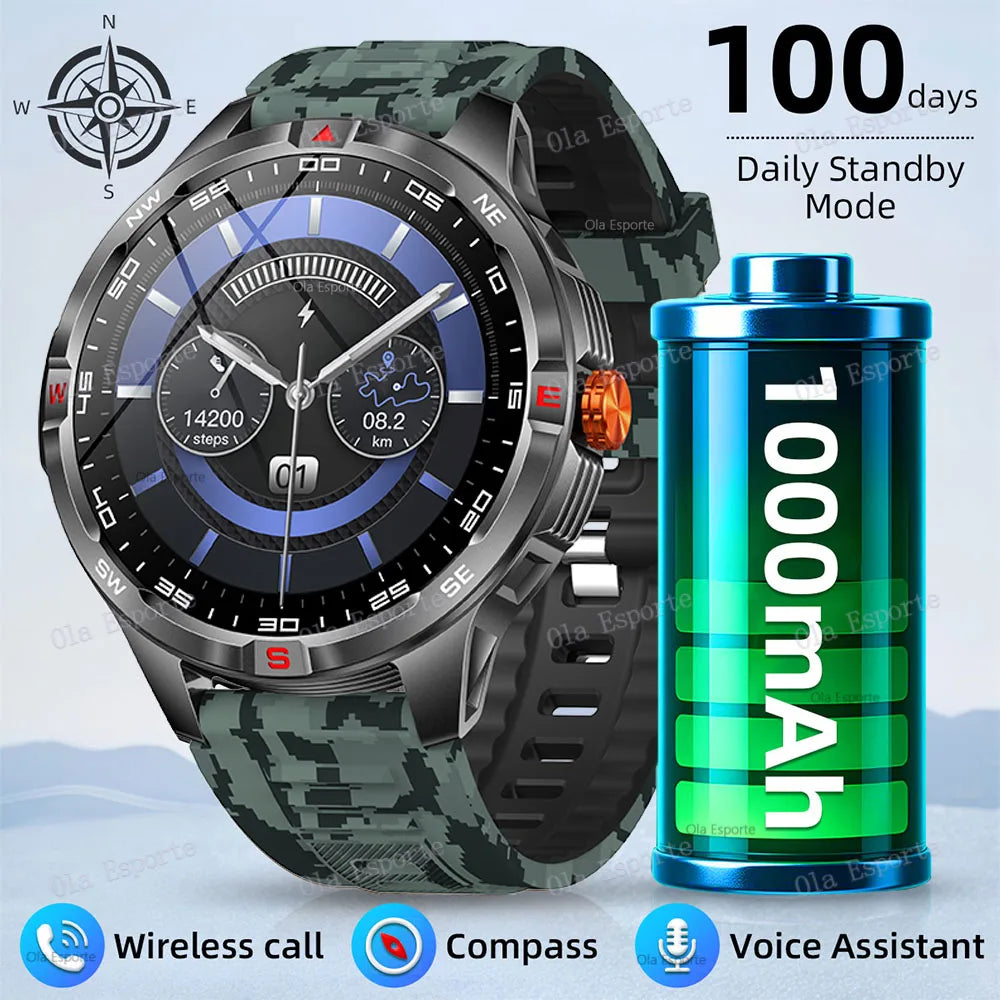 Ola Esporte Smart Watch 2025 – GPS, Compass & 100+ Sports