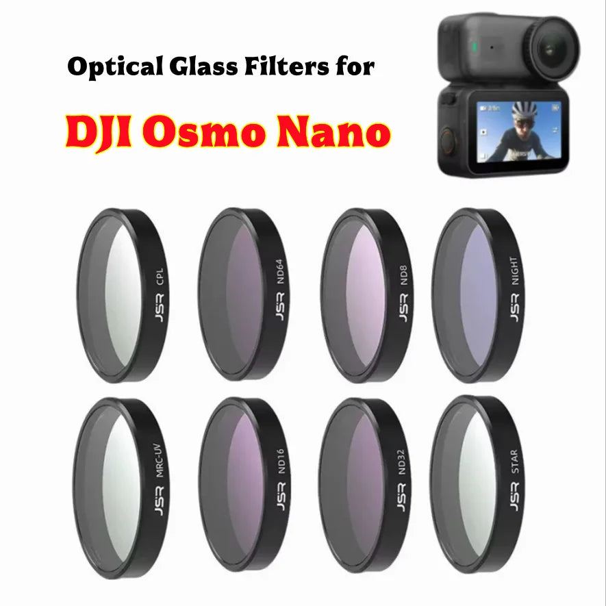 JSR Optical Glass Filters for DJI Osmo Nano – UV CPL ND Star
