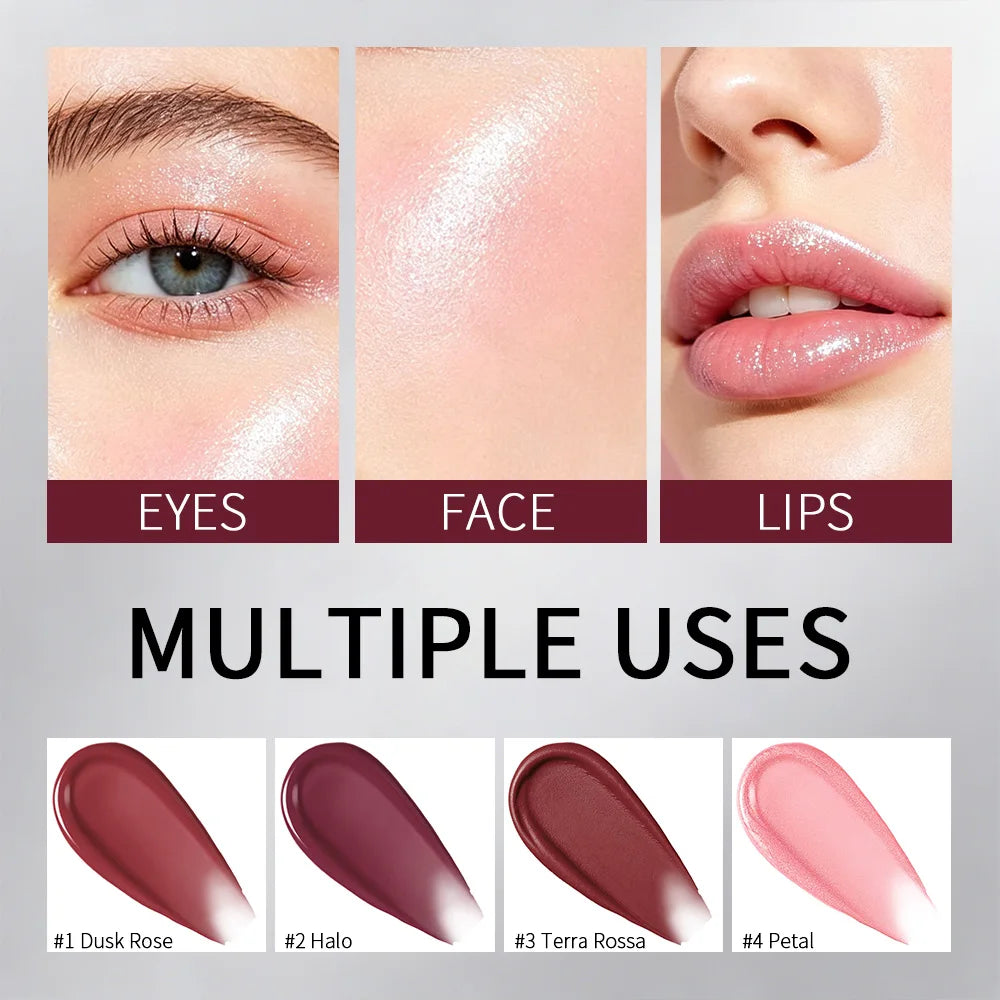 Magnetic Lip & Cheek Cream Nourishes Moisturizer Multi-Uses Natural Blush Brightening Long Lasting Gently Smooth Lip Lines Makeu Oasis Select