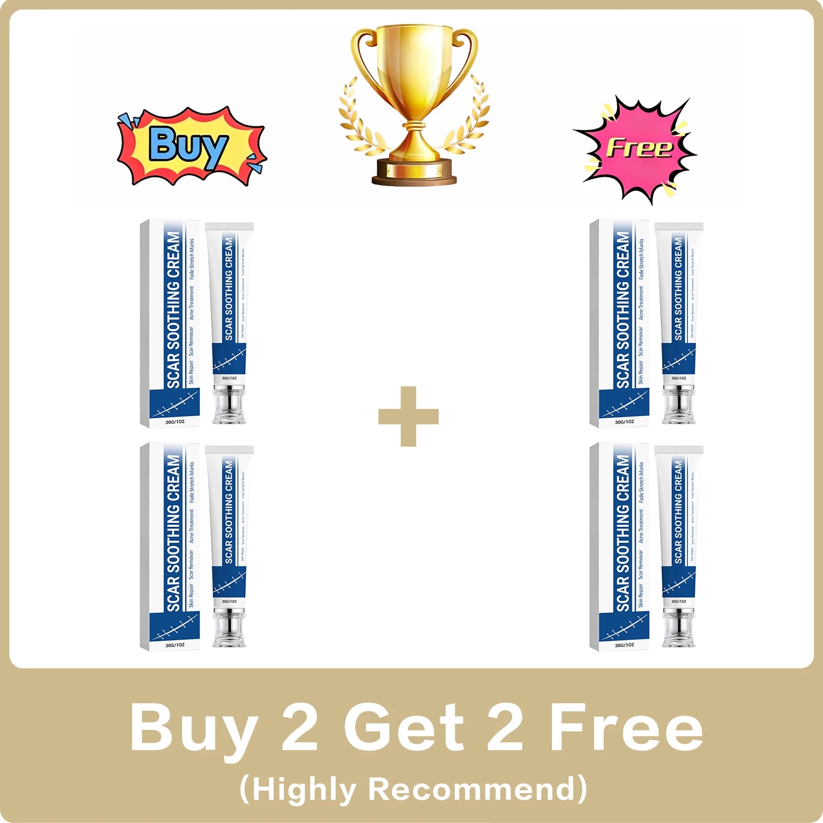 Soothing Scar Cream – Hydrating, Lightweight & Nourishing 30g Scar Soothing Cream Oasis Select Buy 2 Get 2 Free