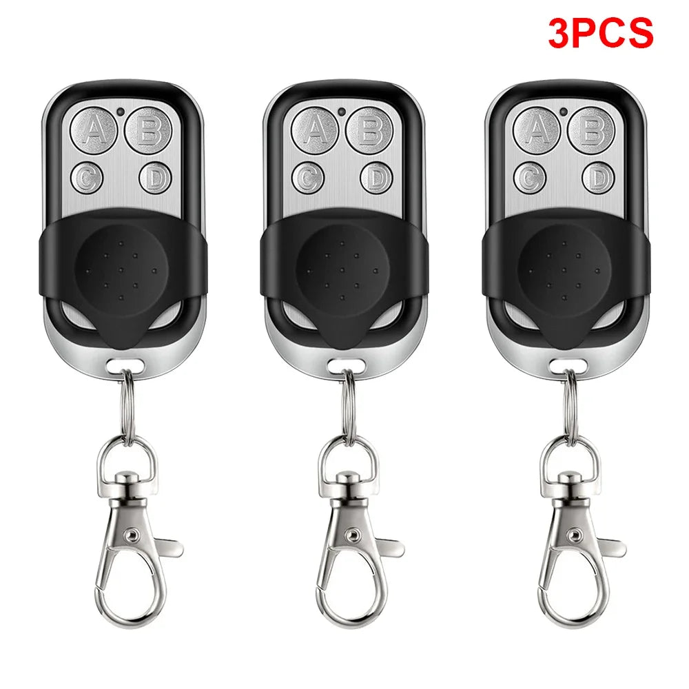 Universal 4 Buttons Garage Door Opener Remote Control 433MHZ Clone Fixed Learning Rolling Code Duplicator Garage Oasis Select 3pcs