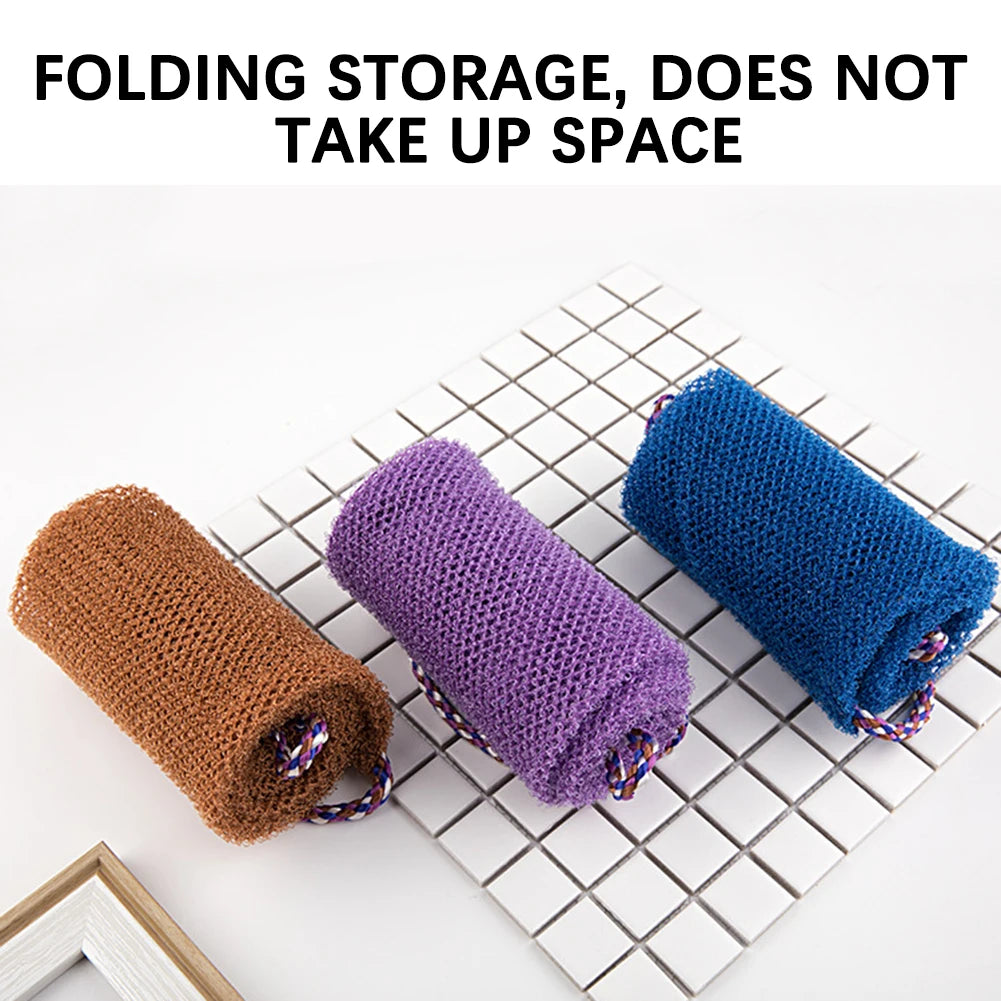 Exfoliating Back Scrubber Net Bath Washcloth 3-Pack | Men & Women