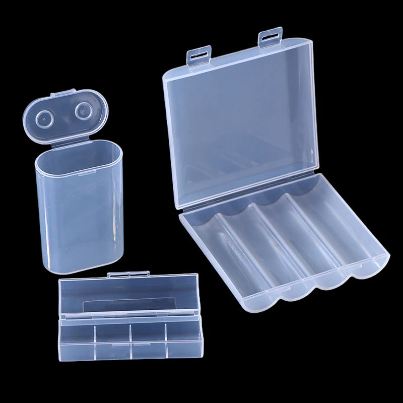 New 1/3PCS 1 Section/2 Section/4 Section/8 Section 21700 Battery Anti Fall Protection Box 21700 Battery PP Plastic Storage Box Oasis Select