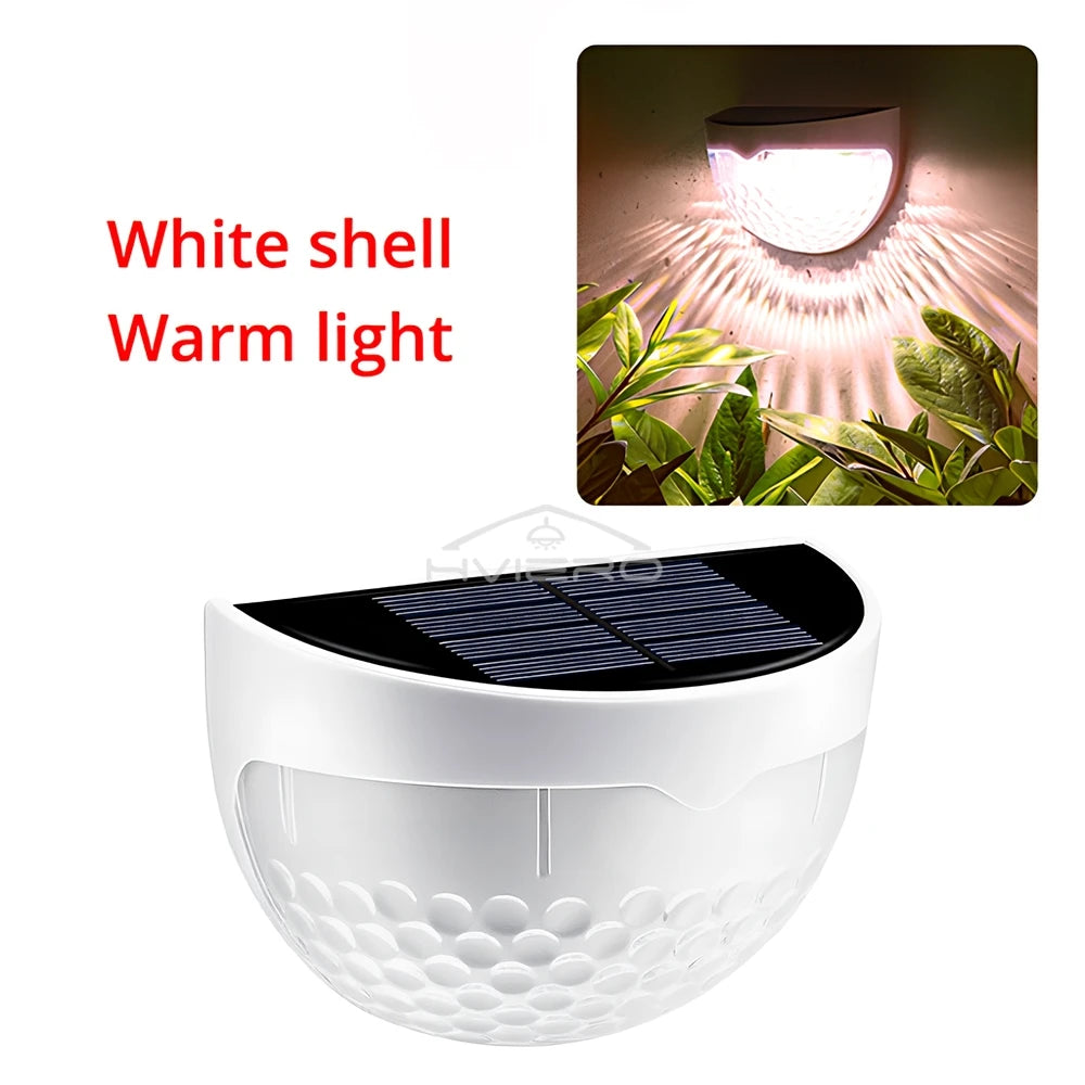 Solar 6-LED Wall Step Light | IP65 Waterproof Garden Fence Lamp