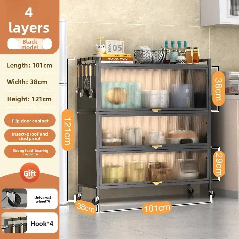 Shelves Floor-to-ceiling multi-layer household cupboards Storage cabinets Against the wall Side cabinets Storage cabinets Oasis Select Black 38 101-4-3