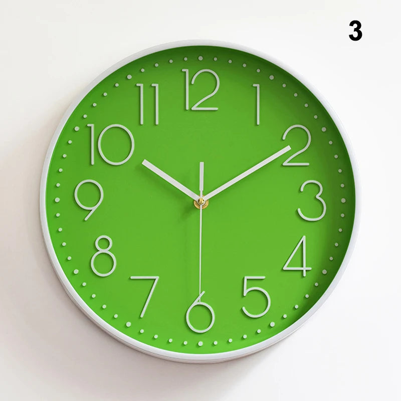 Silent Round Wall Clock | Modern Quartz Home & Office Decor