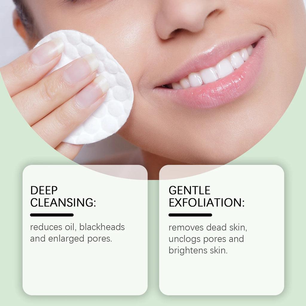 Salicylic Acid Cleaning Pads Reduce Pores Dirt Exfoliate Remove Dead Skin Gentle Oil Control Soothing Facial Care Cotton Pads Oasis Select