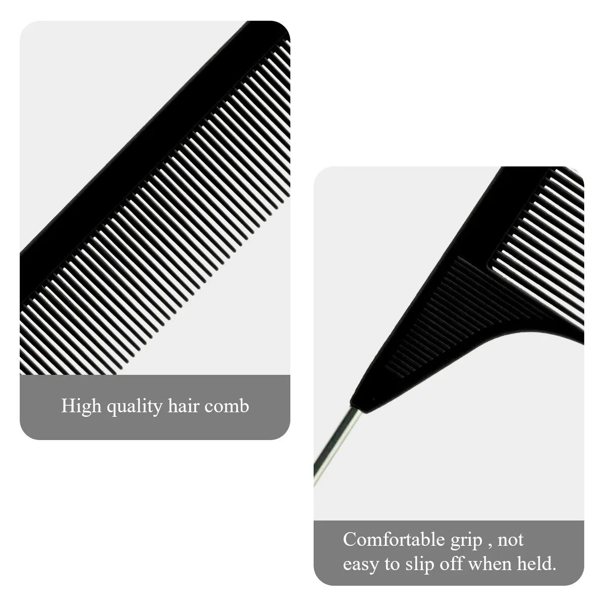 4 Candy Colors Hair Styling Pointy Tail Comb Set Anti-static Comb for Wig, Partition, Braid, Hair Dye, and Highlights Hair Tools Oasis Select