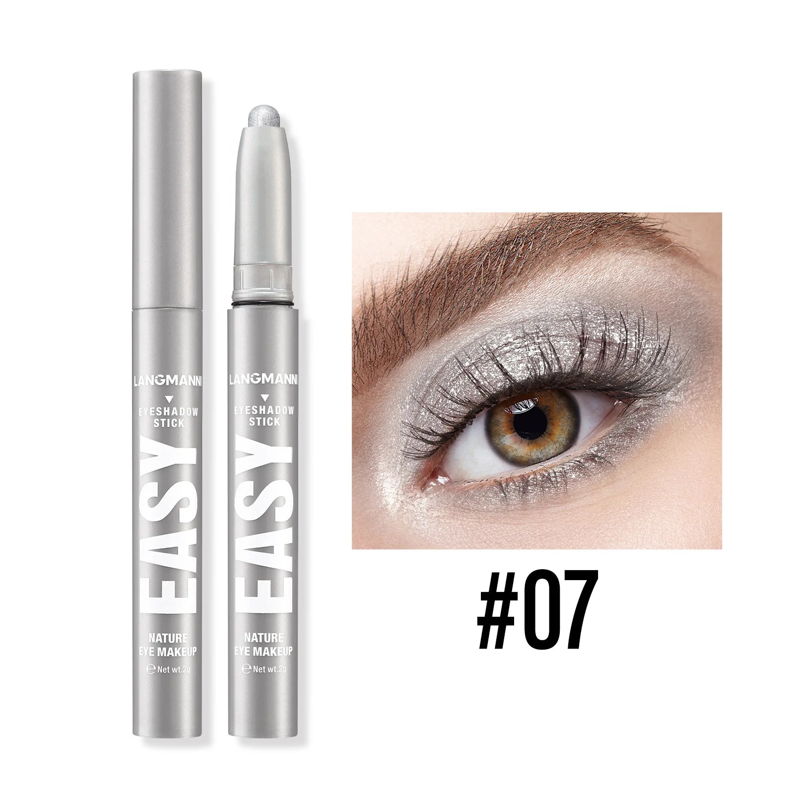 Langmanni Pearlescent Matte Eyeshadow Pencil – Waterproof Shimmer