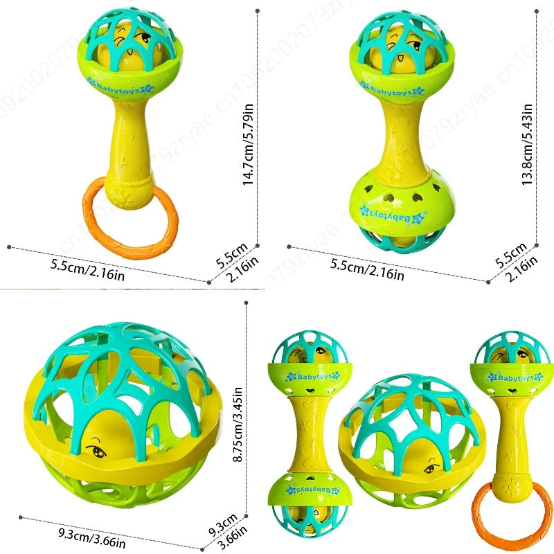 New Baby Rattles 0 12 Months Ringing Toy, Available in Multiple Colors, Bright and Eye-catching, Loved By Babies, Christmas Gift Oasis Select