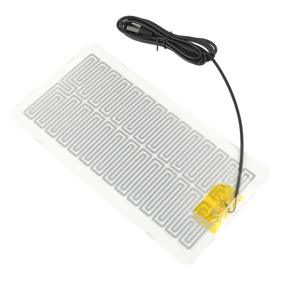 5V USB Heating Pad Waterproof Plug And Play Warm Plate Heater Sheets for Mouse Pad Mats Reptiles Supplies Plant Warm Heating Pad Oasis Select