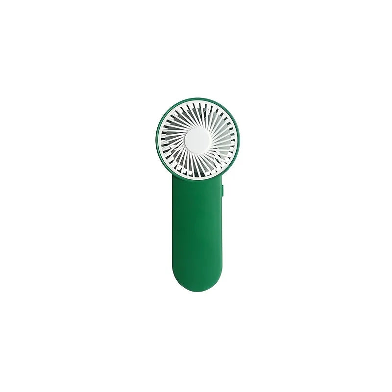 Portable Handheld Mini Fan, Powered By AA Batteries, Adjustable Single Speed, Ideal for Outdoor Use Mini Fan Oasis Select green