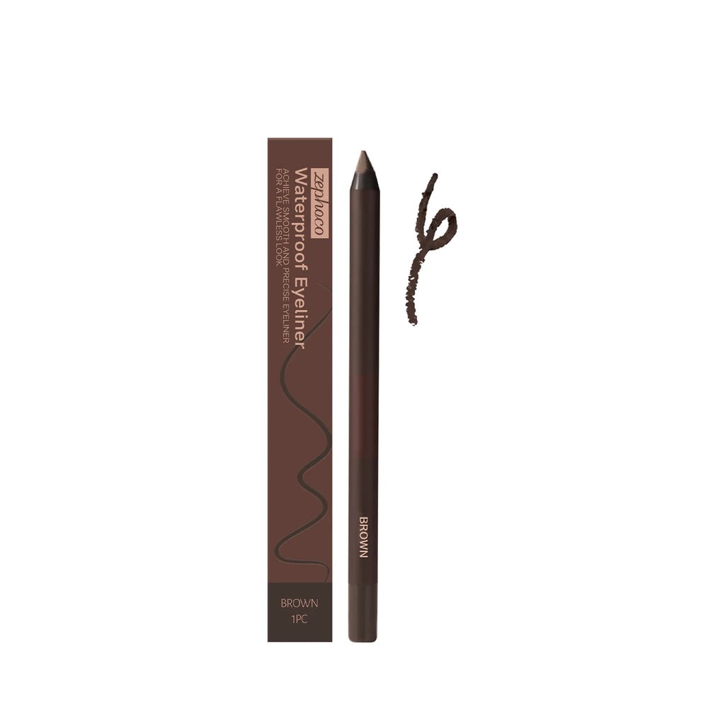 Waterproof Eyeliner Pen Colorfast Long Lasting Anti Smudge Quick Drying Sweat Resistant Smooth Portable Eye Liner Pen Eye Makeup Oasis Select Brown