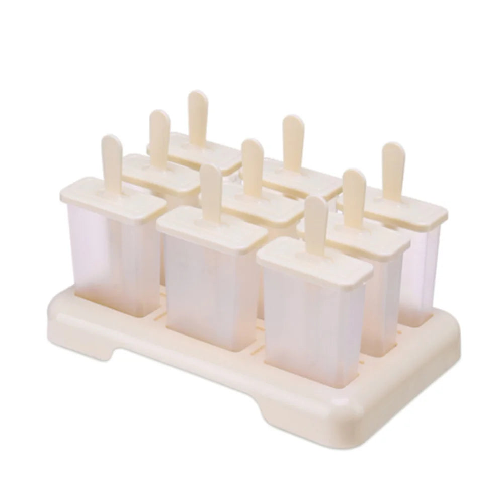 Ice Cream Popsicle Mold DIY Ice Cream Machine Homemade Ice Box with Plastic Stick Ice-lolly Mold Ice Cube Tray Kitchen Gadgets Oasis Select Q5340-9A-BE