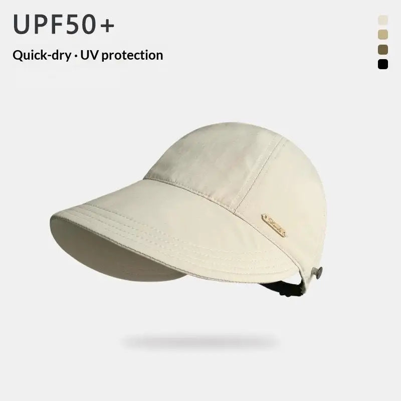Womens Breathable Fisherman Hat Outdoor Summer Sun Protection Wide Brim Lightweight UV Blocking for Travel Beach Hiking Oasis Select one size B