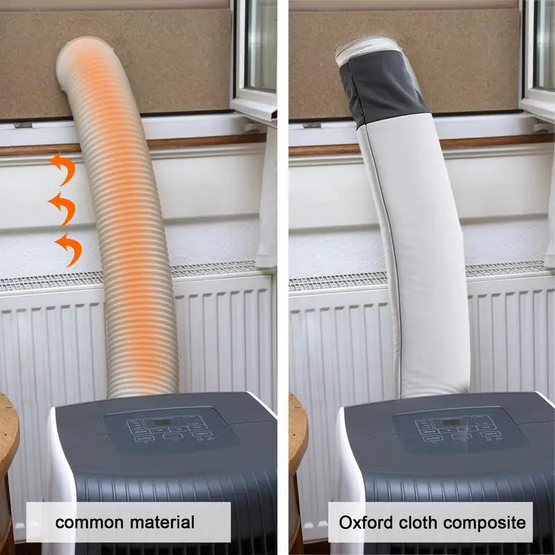 AC Hose Insulation Sleeve Dust Proof Adjustable Air Conditioner Hose Protective Cover Portable AC Hose Insulation Sleeve Wrap Oasis Select
