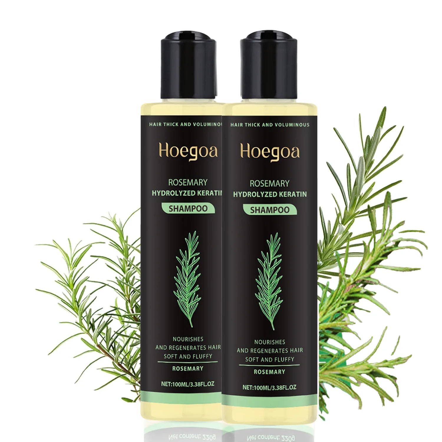 Natural Rosemary Hair Shampoo 100ML Reduce Hair Loss Clean Dandruff Nourish Moisturize Scalp Hair Care Product Oasis Select Default Title