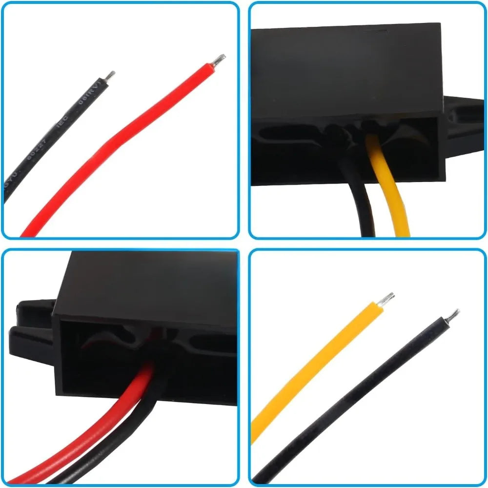 12V To 5V 3A 15W Buck Converter Module DC To DC Regulator Car Power Converter With Wire Interface For Car LED Display Car Radio Oasis Select