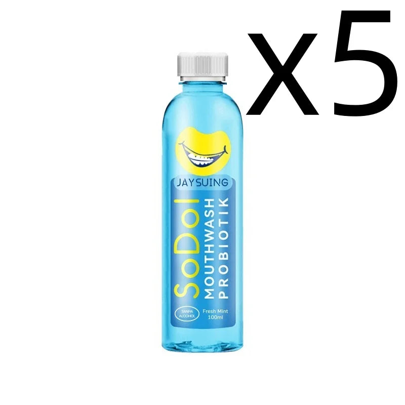 Mint Mouthwash Instant Fresh Breath Deep Cleaning Reduce Bad Breath Prevent Gum Health Improving Dry Mouth Oral Care Mouthwash Oasis Select 100ml X 5PCS One Unit adults