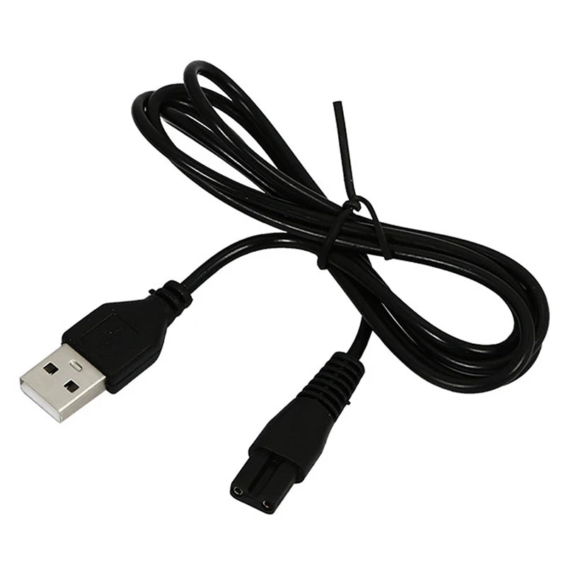 USB Cable Charging Line Copper hole Suit 5V flashlight shaver hair clipper wire Single hole 1.8 Oasis Select black