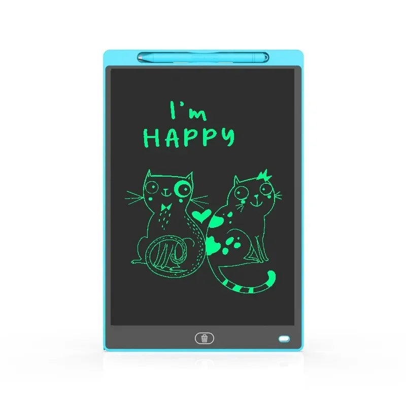 12 inch LCD Drawing Board Writing Tablet Digit Magic Blackboard Art Painting Tool Kids Toys Brain Game Child's Gift Oasis Select light Blue 12in