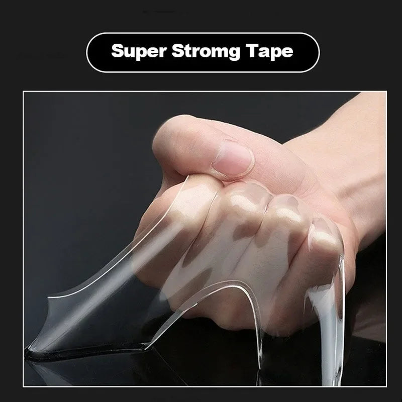 Ultra-strong Powerful Double Sided Adhesive Nano Tape Wall Mirror Stickers Self-adhesive Waterproof Tape Home Christmas Supplies Oasis Select