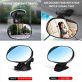 360° Rotatable Car Baby Mirror | Dashboard & Sun Visor Mount