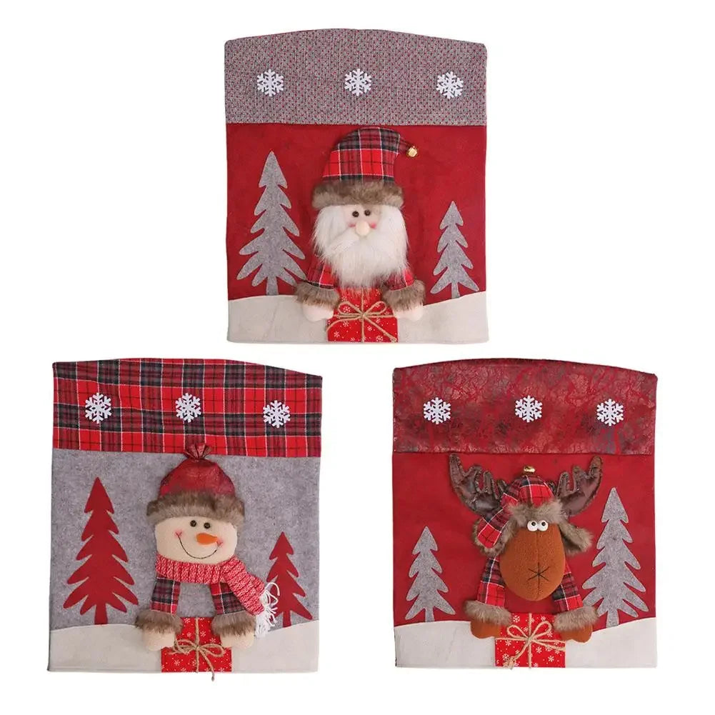 Reindeer Cover Christmas Chair Cover Christmas Celebrations Charming Designs Easy Application Family Dining For Dining Chairs Oasis Select