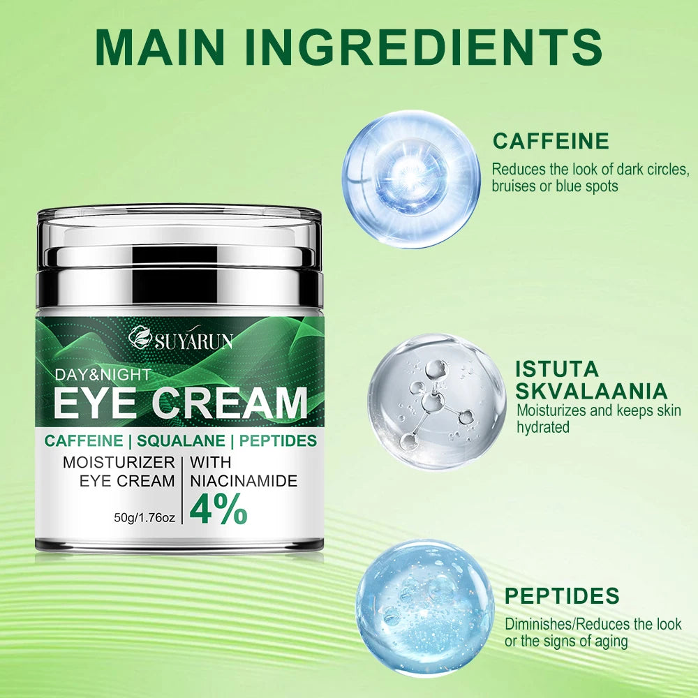 SUYARUN Eye Cream – Caffeine & Peptides for Brighter Eyes