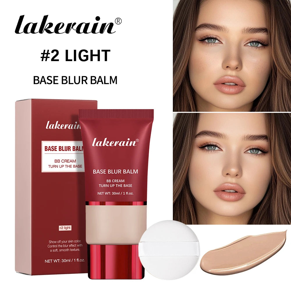 Liquid Foundation And Puff Makeup Set Lightweight Waterproof Long Lasting Matte Facial Foundation Cosmetics Woman Makeup Oasis Select 2 Light And Puff