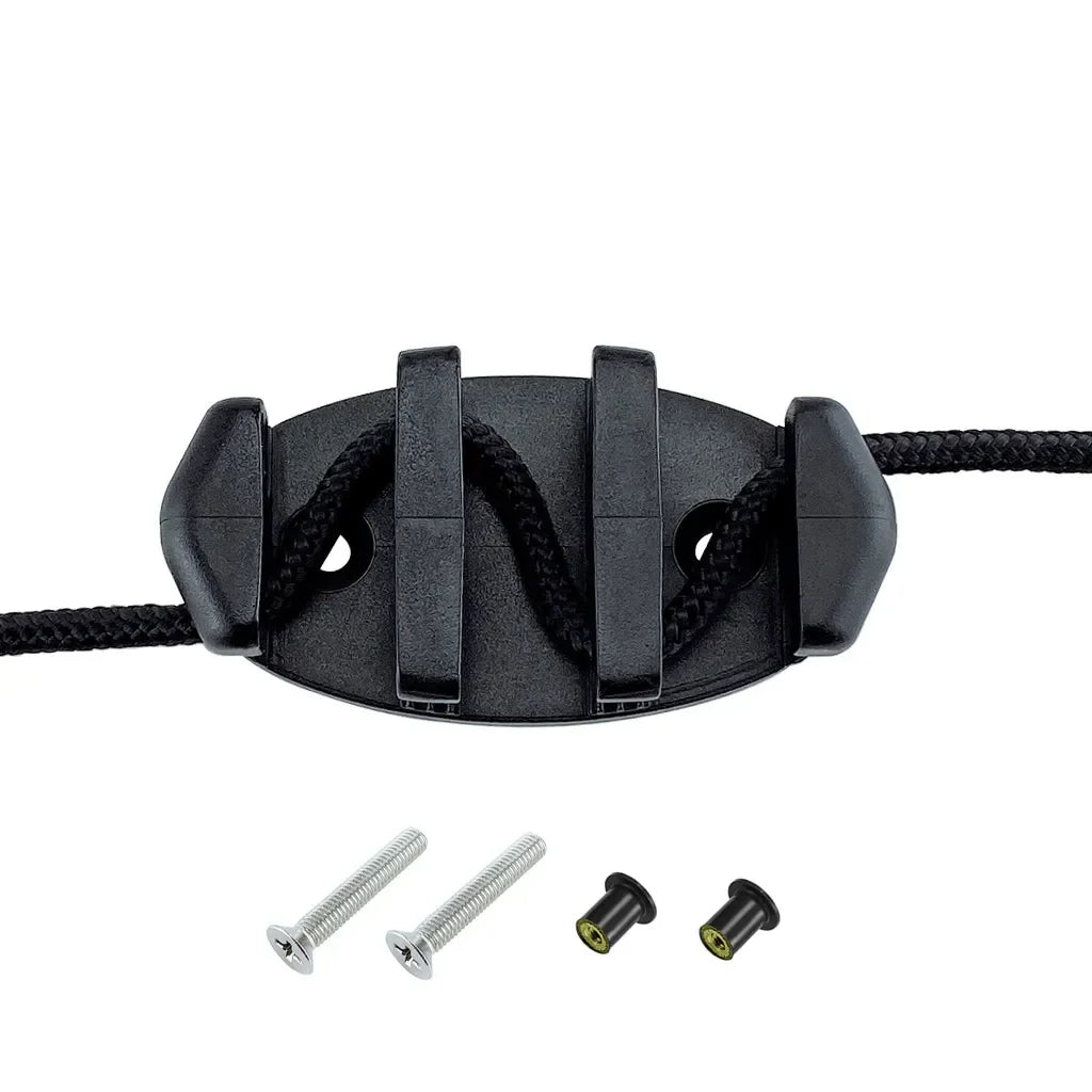 Marine Nylon Plastic Marine Zig Zag Anchor Trolley Cleat Rope Device Kayaks Canoes Boat Decks Replacement Rowing Accessories Oasis Select