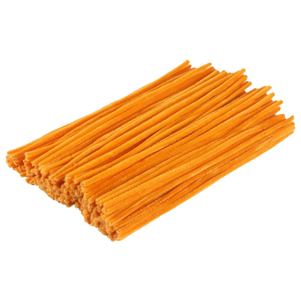 100pcs Mix Color Craft Wire for Handicrafts Twisting Stick DIY for Bouquets Halloween Christmas Easter Hair Jewelry Making Oasis Select Golden Yellow 100pcs