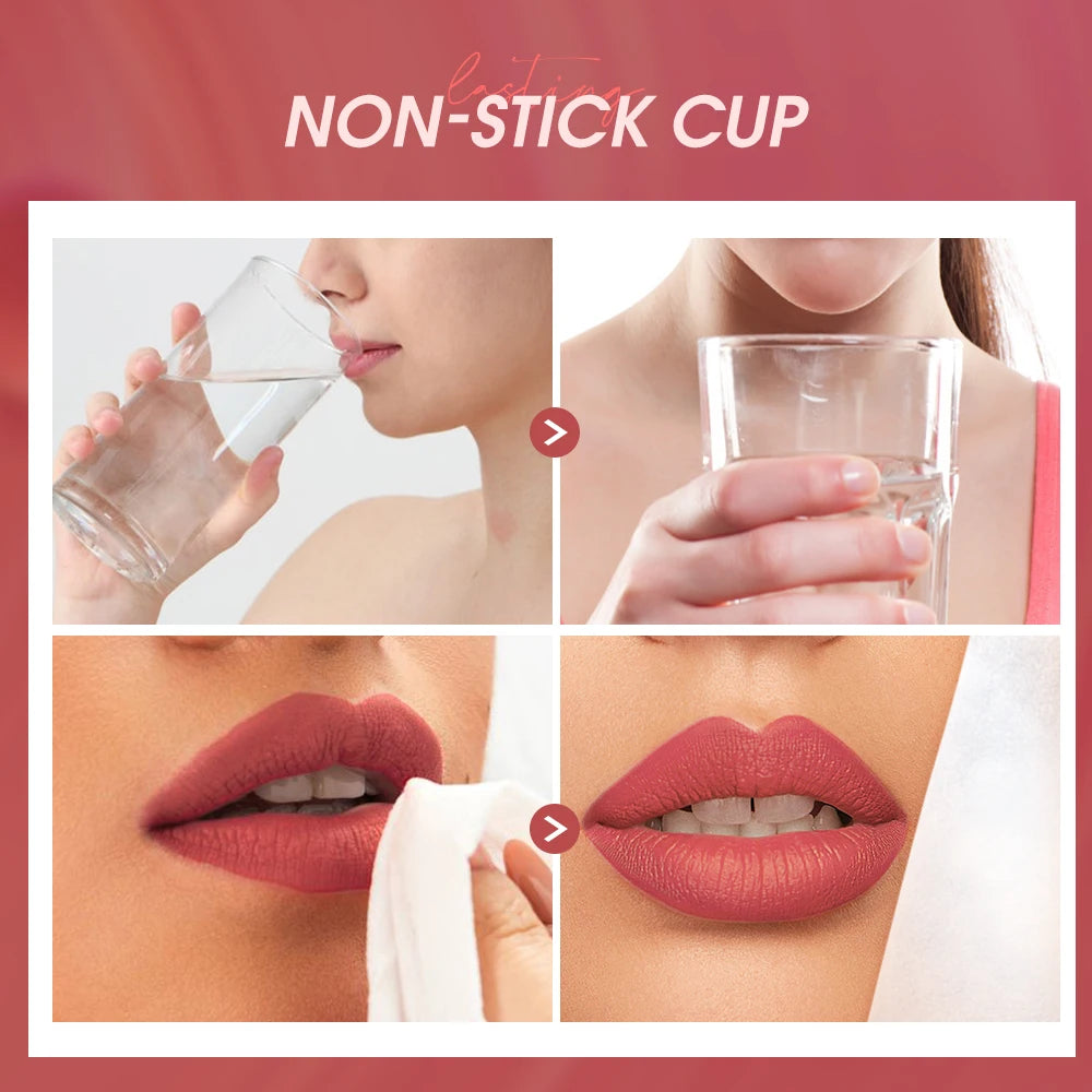 O.TWO.O Velvet Matte Liquid Lipstick – 12 Shades Waterproof