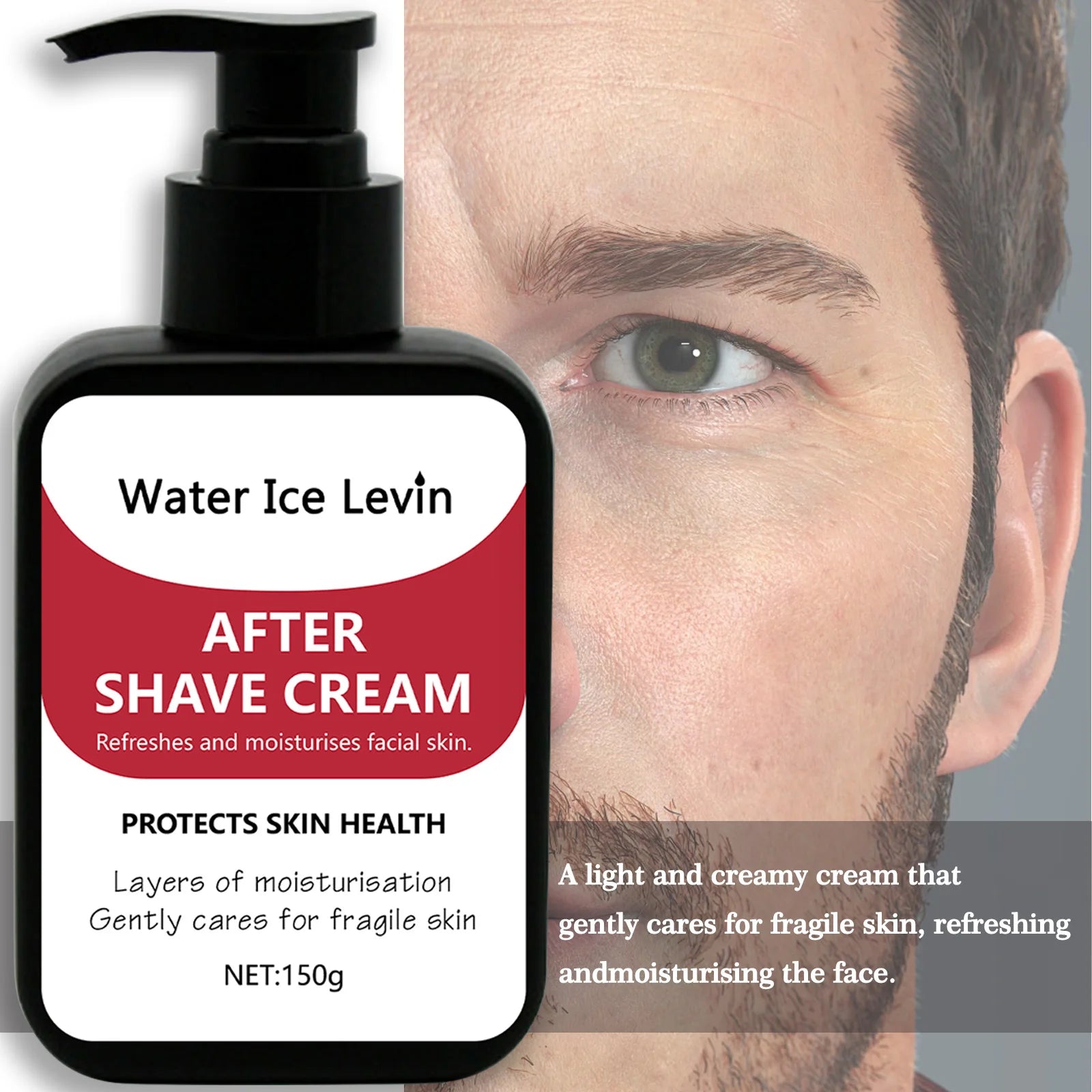 150g Men's Collagen After Shave Cream Firming Lighten Fine Lines Hydrating and Brightening Moisturizing Cream Oasis Select