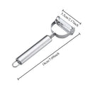 Double-end Peeler Stainless Steel Fruit Vegetable Planer Practical Kitchen Gadget for Home Daily Food Preparation Oasis Select 1pc