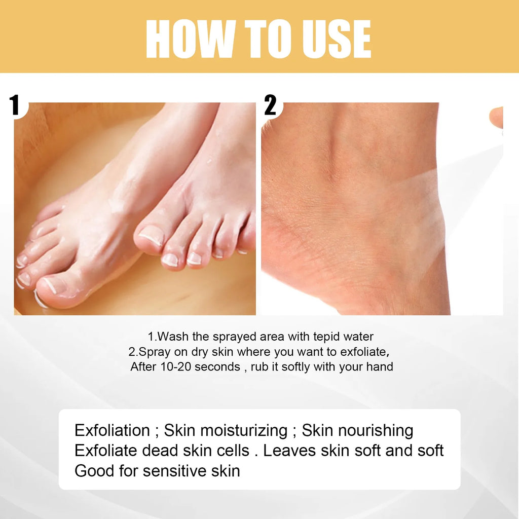 200ml Foot Exfoliating Spray – Soften, Brighten & Smooth Feet Foot Exfoliating Spray Oasis Select