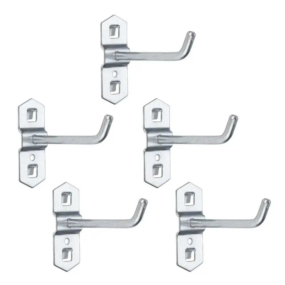 Wall Mount Square Hole Hook Durable Storage Rack 25/50/75/100/150/200mm Oblique Hanger Hole Board Hook Pegboard Hook Oasis Select