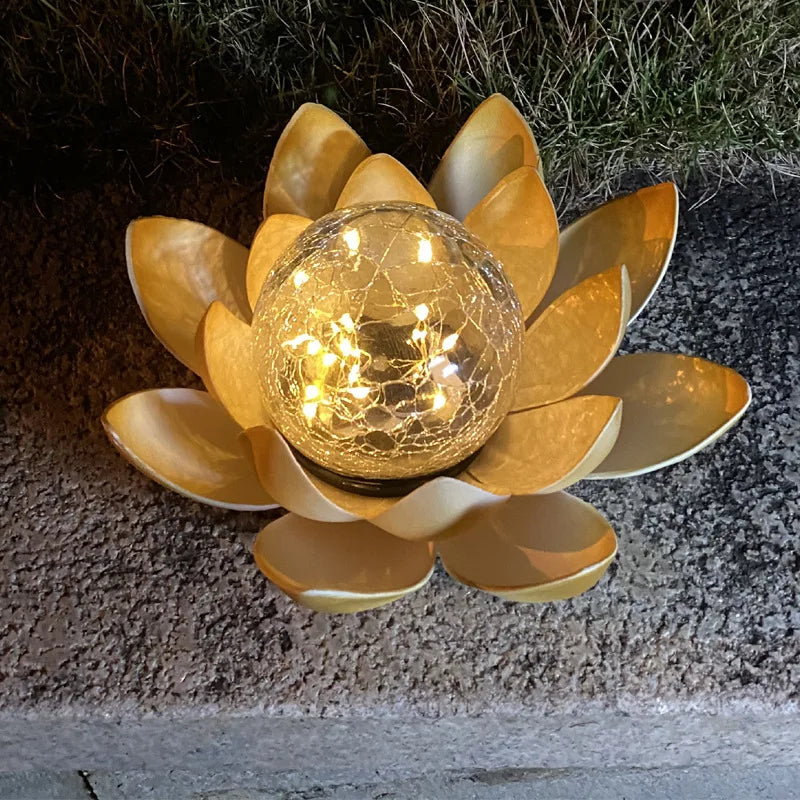 New Solar Garden Lamps, Outdoor Solar Lamps, Solar Lotus Lamps, and Garden Crack Decorative Lamps Oasis Select