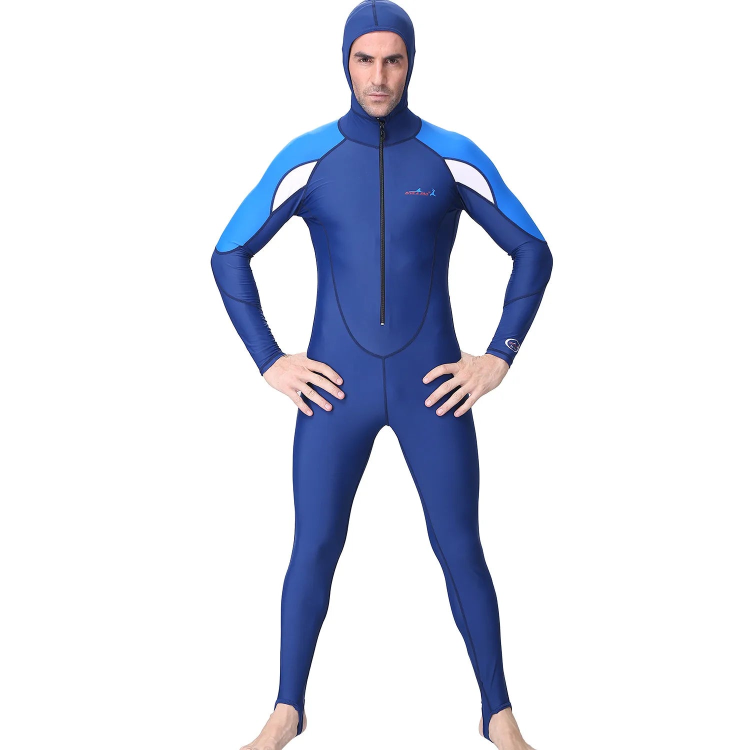 UPF 50+ Diving Suit One Piece Swimsuit Rash Guard Men Women Long Sleeve Swimwear with hood Quick-dry Plus Size Oasis Select