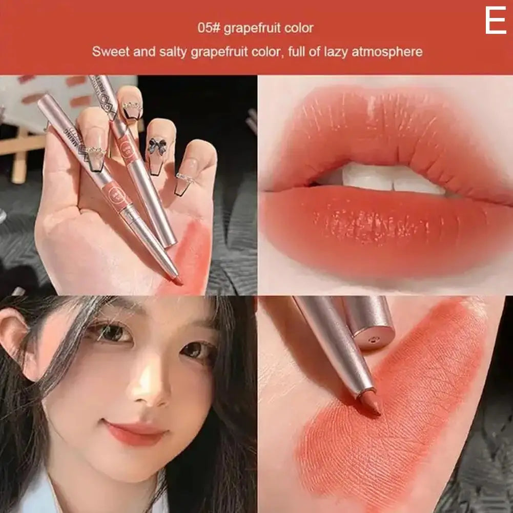Waterproof Matte Lip Liner – Long-Lasting Moisturizing Pencil Lip Liner Pencil Oasis Select Grapefruit red