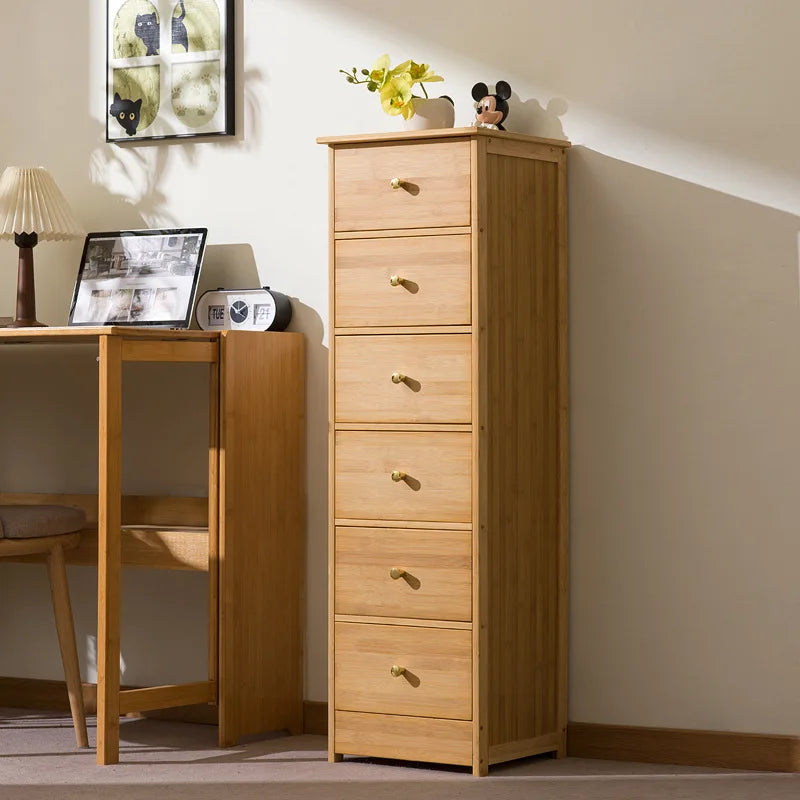 Bookcase storage cabinet chest cabinet lattice cabinet children's log storage bedside table multi-layer dining side cabinet Oasis Select