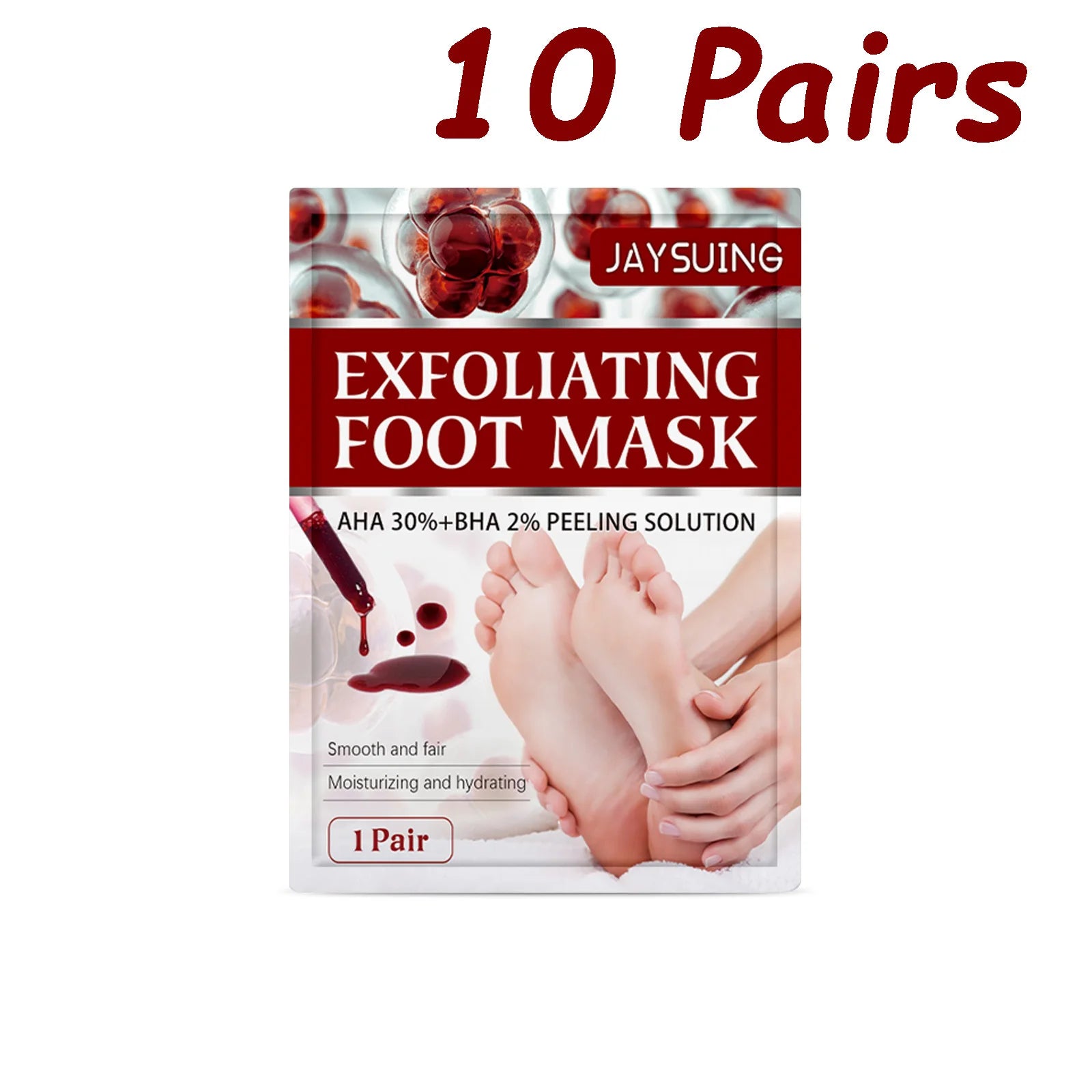 AHA Exfoliating Foot Mask – Dead Skin & Cracked Heel Peel Exfoliating Foot Mask Oasis Select 10 Pairs