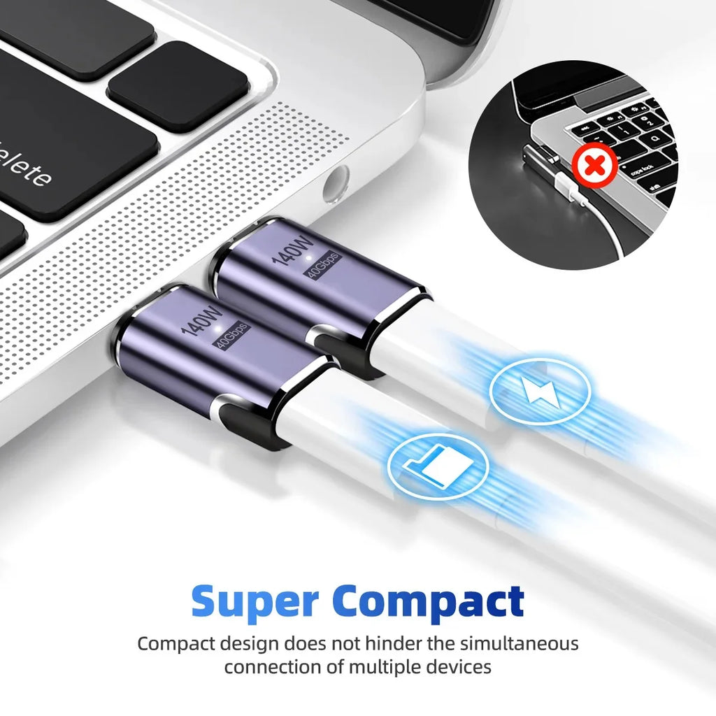 Magnetic USB-C Adapter | USB4 Thunderbolt 3, 140W, 40Gbps, 8K USB-C Magnetic Adapter Oasis Select